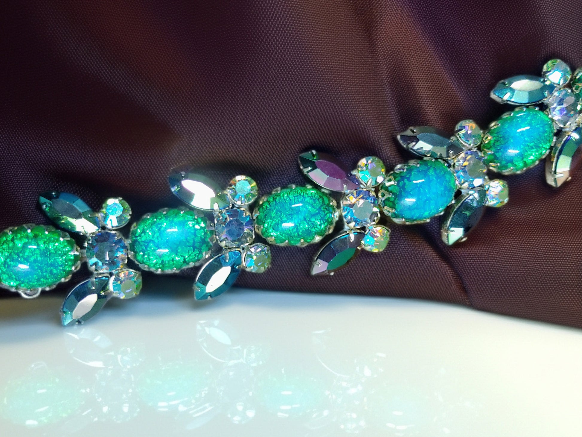 Green/blue bracelet